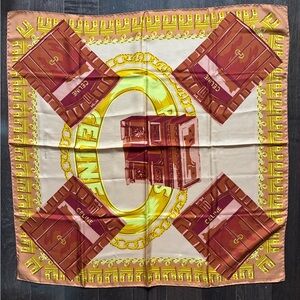 Celine Paris 100 Silk Vintage Scarf Arc de Triumphe 35x35”